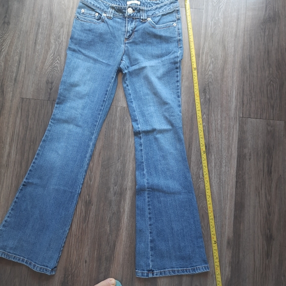 SO Wear it Declare it Jeans Womens Size 5 Blue Denim Flare Outdoors Mid Rise - Picture 8 of 14